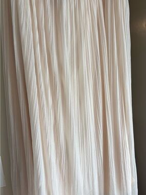 Metro Wear Pleated Circle Skirt in Light Blush